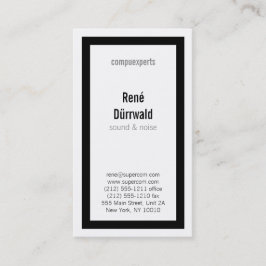 Klassifizierung in BW Visitenkarte