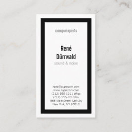 Klassifizierung in BW Visitenkarte