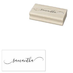 Klassige geschwungene Swash-Unterschrift Gummistempel