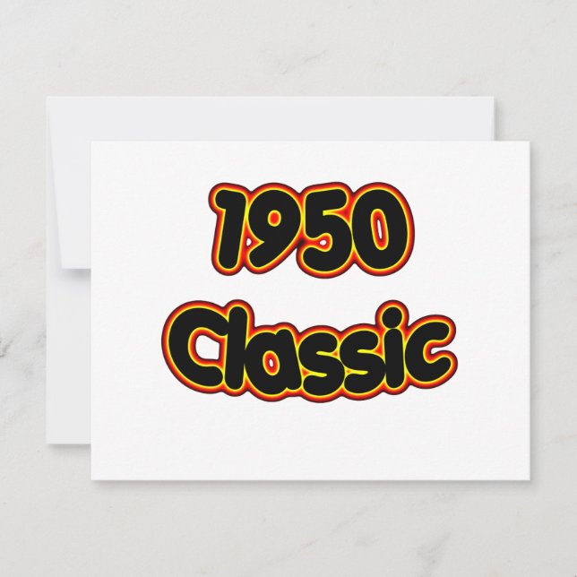 Klassik 1950 karte (Vorderseite)