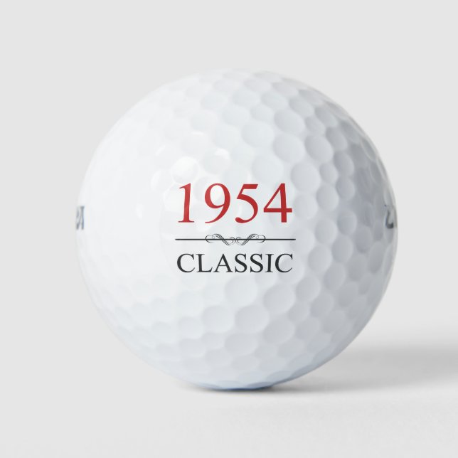 Klassik 1954 70. Geburtstag Golfball (Vorderseite)