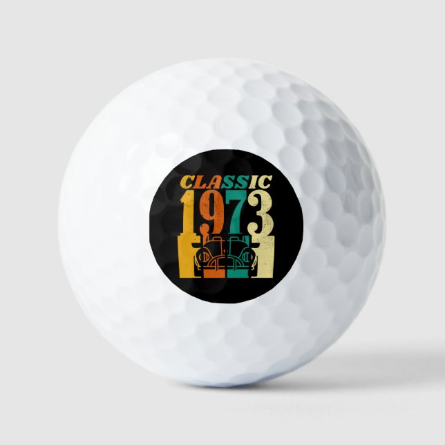 Klassik 1973 51. Geburtstag Golfball (Vorderseite)