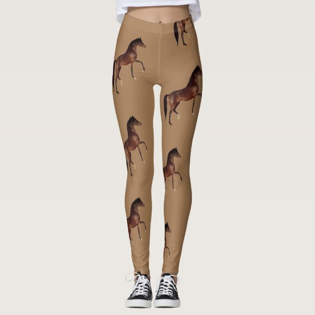 Klassik, Bucht, Trottpferd Leggings (Vorderseite)