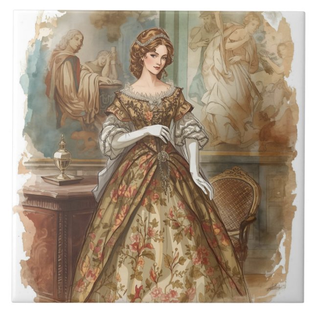 Klassik, eine Vision Viktorianischer Freude Fliese (Vorderseite)