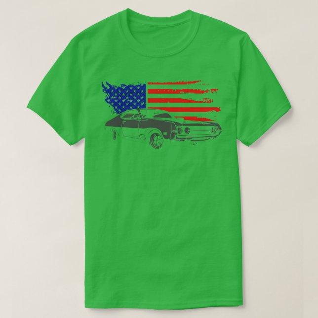 Klassik mit USA-Grunge T-Shirt (Design vorne)