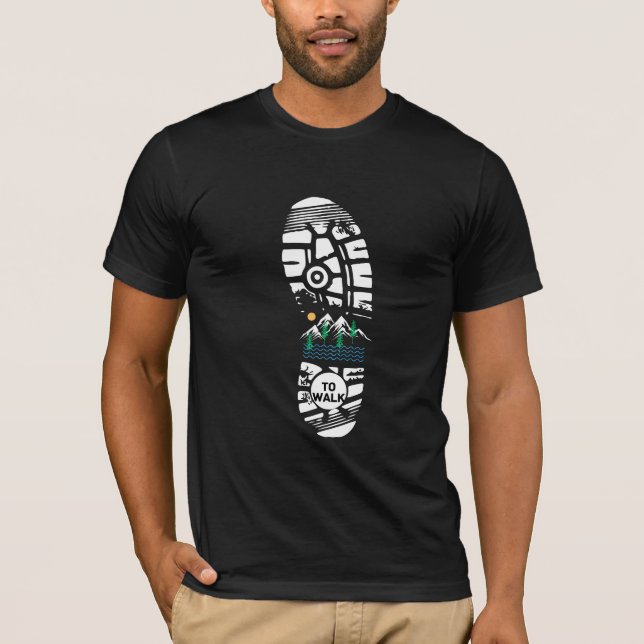 Klassik zu Fuß T-Shirt (Vorderseite)