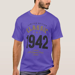 Klassiker 1942 80. Geburtstag Retro T-Shirt