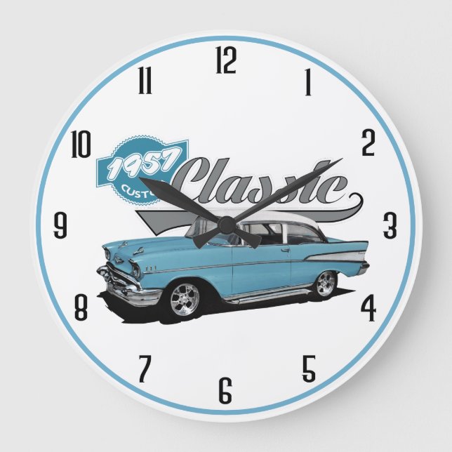 Klassiker 1957 große wanduhr (Vorderseite)