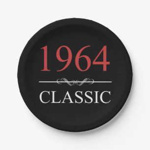 Klassiker 1964 60. Geburtstag Pappteller