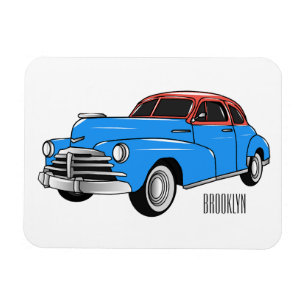 Klassiker Auto 1948 Cartoon-Illustration Magnet