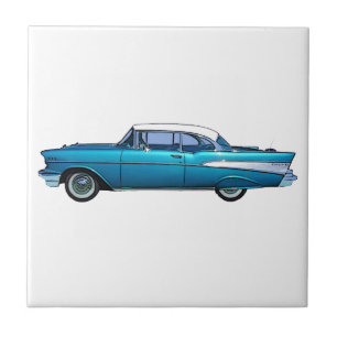 Klassiker Auto 1957 Chevy BelAire benutzerdefinier Fliese