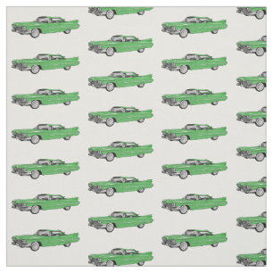 Klassiker Auto 1959 Cartoon-Illustration Stoff