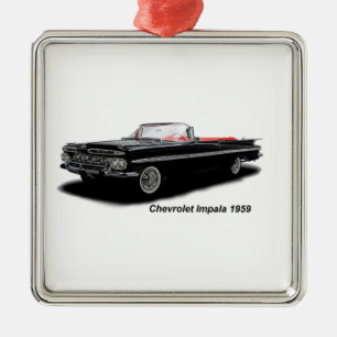 Klassiker-Auto-Bild für Premium-Square-Ornament Silbernes Ornament