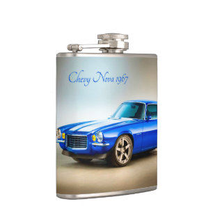 Klassiker-Auto Bild für Vinyl-umhüllte-Flasche Flachmann