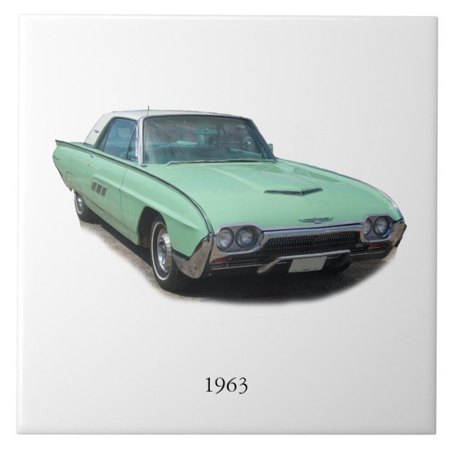 Klassiker-Automobil-Fliese von 1963 Fliese (Vorderseite)