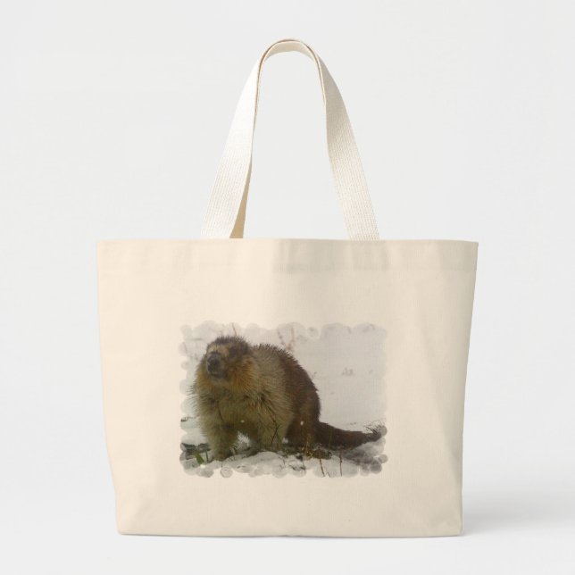 Klassiker Beavers Leinwand-Tasche Jumbo Stoffbeutel (Vorne)