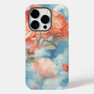 Klassiker - Engelhaft rosa und rote Rosen in weich Case-Mate iPhone 14 Pro Hülle
