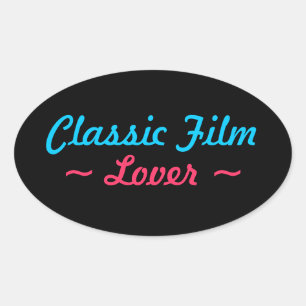 Klassiker-Film-Aufkleber (4) Ovaler Aufkleber