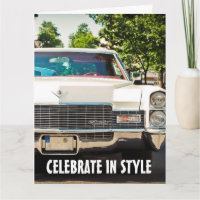 KLASSIKER-GEBURTSTAGSKARTEN FÜR ALTE AUTOS