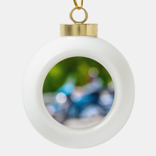 Klassiker Keramik Kugel-Ornament (Vorderseite)