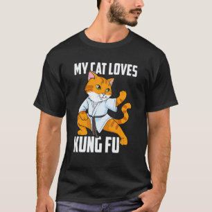 Klassiker Meine Katze liebt Kung Fu Ninja Karate S T-Shirt