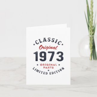 Klassiker Original 1973 Originalteile Geburtstag Karte