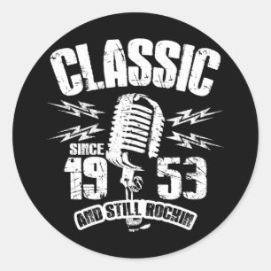 Klassiker seit 1953 und immer noch rockig runder aufkleber