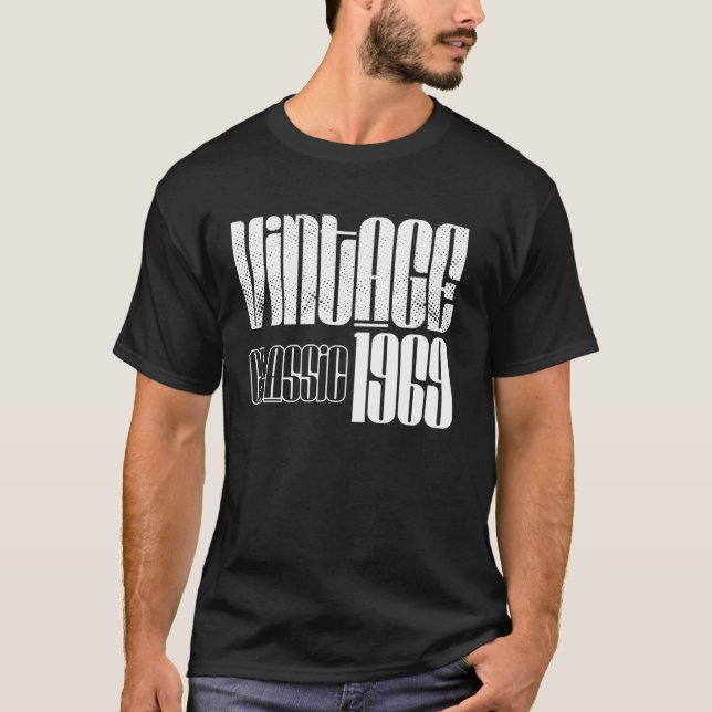 Klassiker Vintage 1969 T-Shirt (Vorderseite)