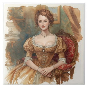 Klassisch, ausgeklügelter Aristokrat in schönem Ge Fliese