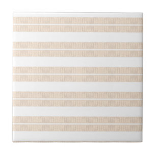 Klassisch Chic Keramikfliese Beige Streifen