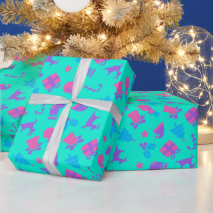 Klassisch Chic Strahlende Vintage-Geburtstagsfeier Geschenkpapier