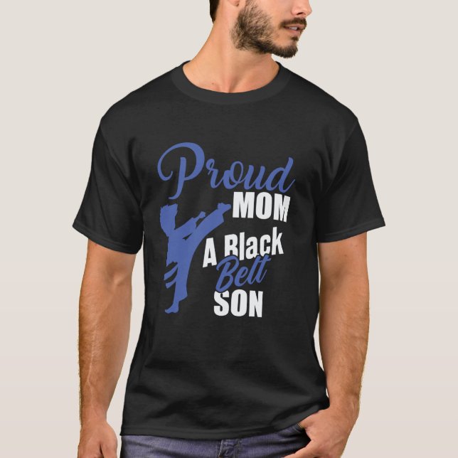Klassisch Coole Stolze Mutter Schwarzer Gürtel Soh T-Shirt (Vorderseite)