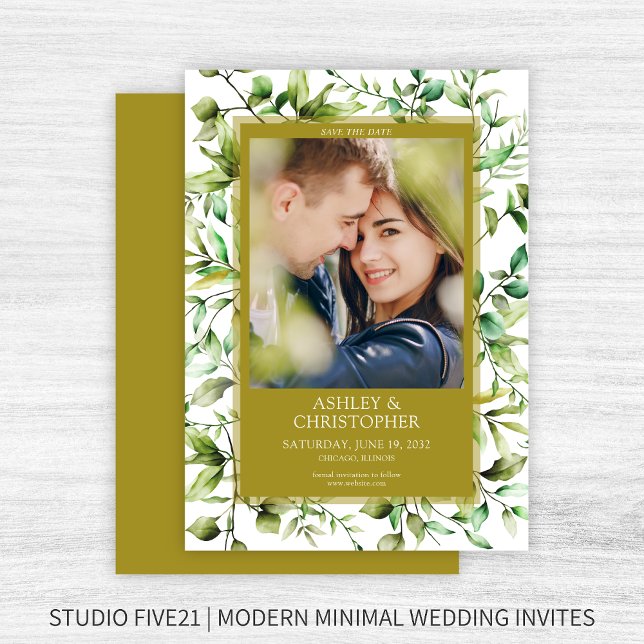 Klassisch elegante Rustikale Hochzeit an der blühe Save The Date (Von Creator hochgeladen)