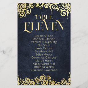 Klassisch Geblüht Hochzeit in Blu und Gold