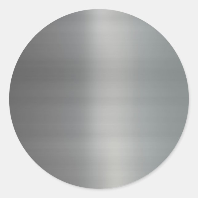 Klassisch gestopftes Metall Runder Aufkleber (Vorderseite)