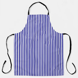 KLASSISCH GESTRICKTE BLAU UND WEISS SCHÜRZE