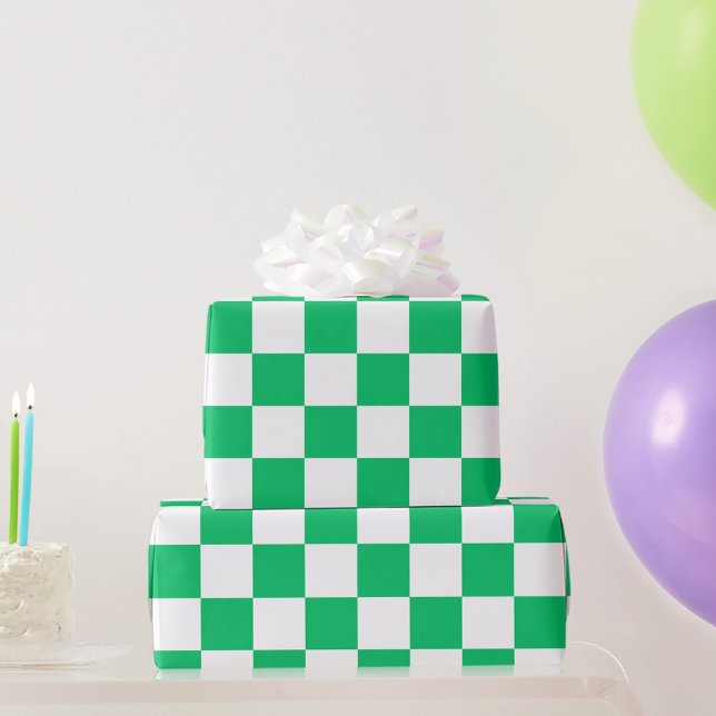 Klassisch grün kariert  geschenkpapier (Von Creator hochgeladen)