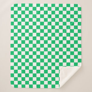 Klassisch grün kariert  sherpadecke
