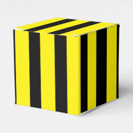 Klassisch hell Gelb und schwarz gestreifte Classic Geschenkschachtel