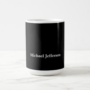 Klassisch Kreative Trendige Schwarz & Weiß Kaffeetasse