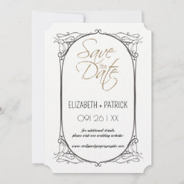 Klassisch minimalistisch ,Eulen in Liebe Save the  Einladung