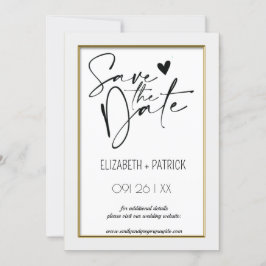 Klassisch minimalistisch ,Eulen in Liebe Save the Einladung