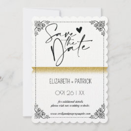 Klassisch minimalistisch ,Eulen in Liebe Save the  Einladung