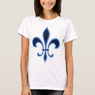 Klassisch minimalistisches Fleur-de-Lis-Grafikdesi T-Shirt
