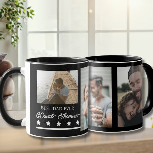 Klassisch Minimalistisches Schwarz Weiß Bester Vat Tasse