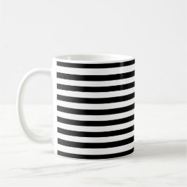 Klassisch, modern schwarz und weiß, horizontal ges kaffeetasse