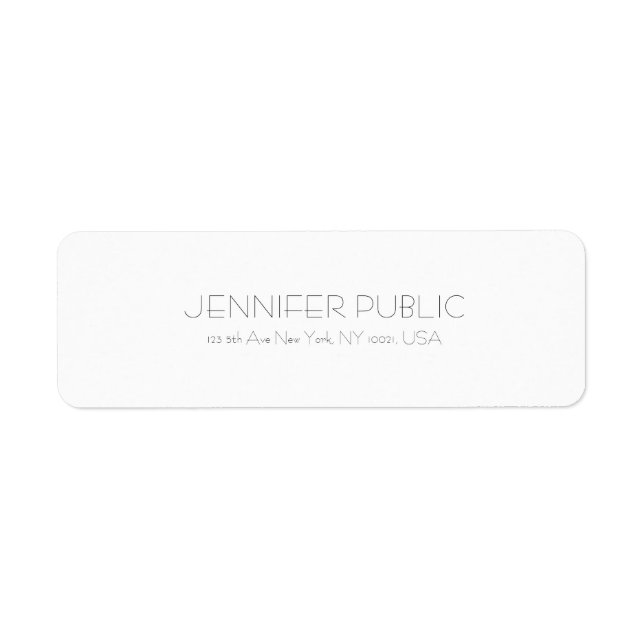 Klassisch Modernes Minimalistisches Weiß Beruflich (Vorne)