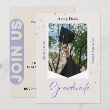 Klassisch Navy Blau und Weiß Formal Berandet