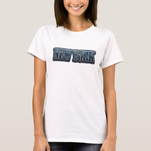 Klassisch Navy NEW YORK Tragbare Kunst T-Shirt