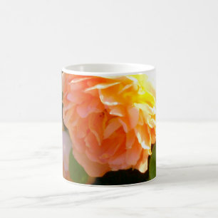 Klassisch orange pfirsichfarbene Rose Tasse